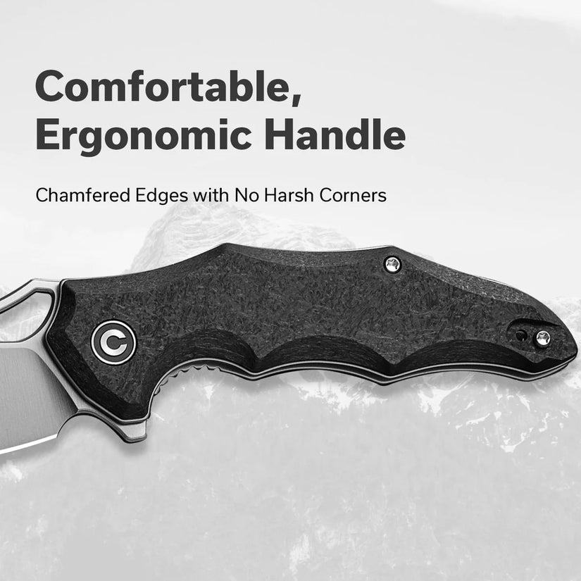 Civivi Chiro C23046-3 - 3.1" 14C28N Satin Blade, Black G10 Handles