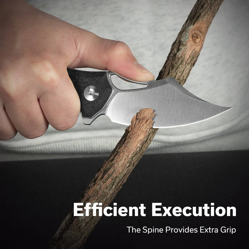 Civivi Chiro C23046-3 - 3.1" 14C28N Satin Blade, Black G10 Handles