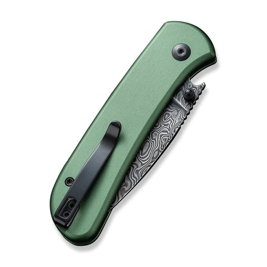 Civivi Qubit Green C22030E-DS1 - 2.98" Damascus Blade