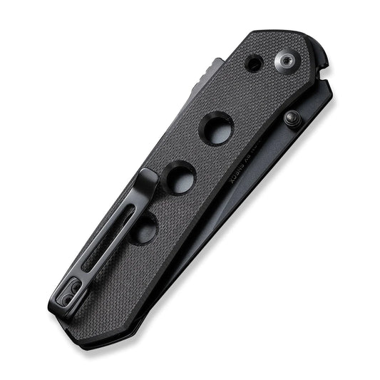 Civivi Vision FG Black C22036-1 - 3.54" Black Nitro-V Blade, Black G10