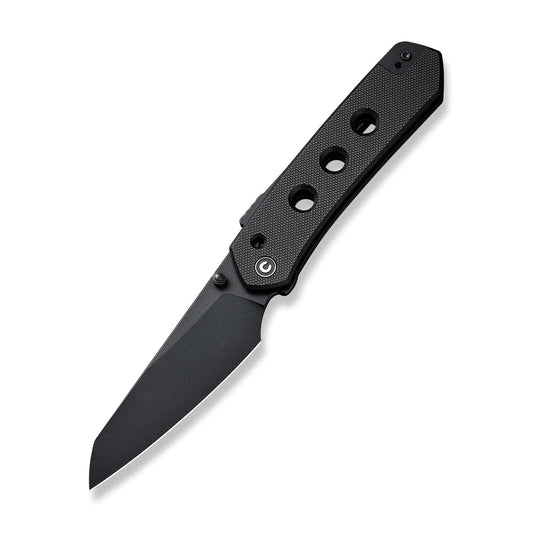 Civivi Vision FG Black C22036-1 - 3.54" Black Nitro-V Blade, Black G10