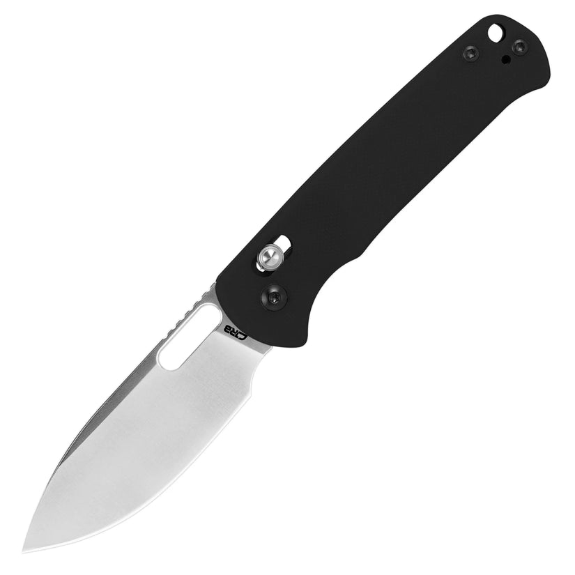 CJRB Hectare - 3.15" AR-RPM9 Sandblasted Drop Point Blade, Black G10 Handles - J1935BK