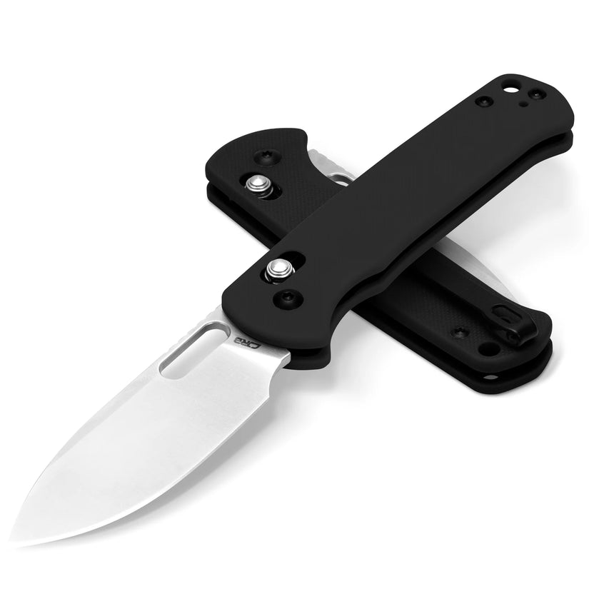 CJRB Hectare - 3.15" AR-RPM9 Sandblasted Drop Point Blade, Black G10 Handles - J1935BK