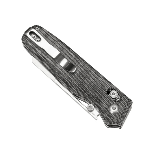 Kizer Task - 3.04" 154CM Satin Blade, Clutch Lock, Micarta Handle - V3641C1