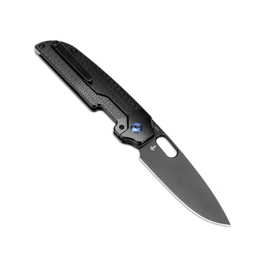 Kizer Varatas Black - 3.27" S35VN Black Blade, Black Titanium Handle - Ki3637A2