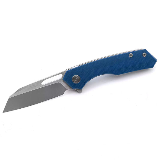 Miguron Knives Keryx - 3.25" 14C28N Satin Blade, Blue Micarta Handle