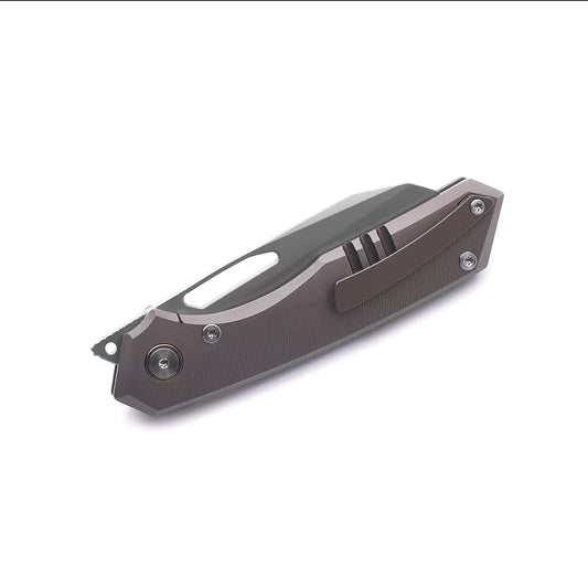 Miguron Knives Keryx II - 3.25" M390 Blade, Bronze Anodised Titanium Handle