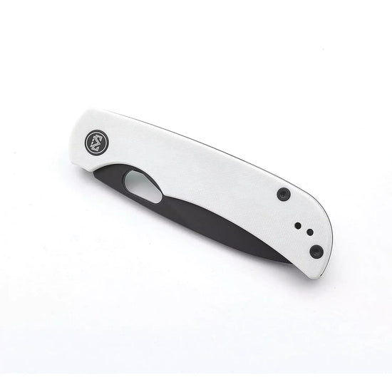 Miguron Knives Moyarl - 3.5" 14C28N Black PVD Blade, White G10 Handle