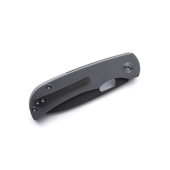 Miguron Knives Moyarl - 3.5" 14C28N Dark Grey PVD Blade, Grey G10 Handle