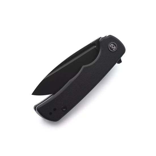 Miguron Knives Talism - 3.25" D2 Black PVD Blade, Black G10 Handle