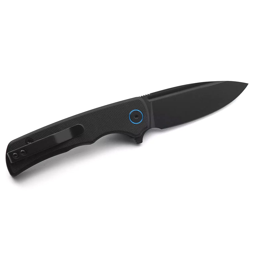 Miguron Knives Talism - 3.25" D2 Black PVD Blade, Black G10 Handle