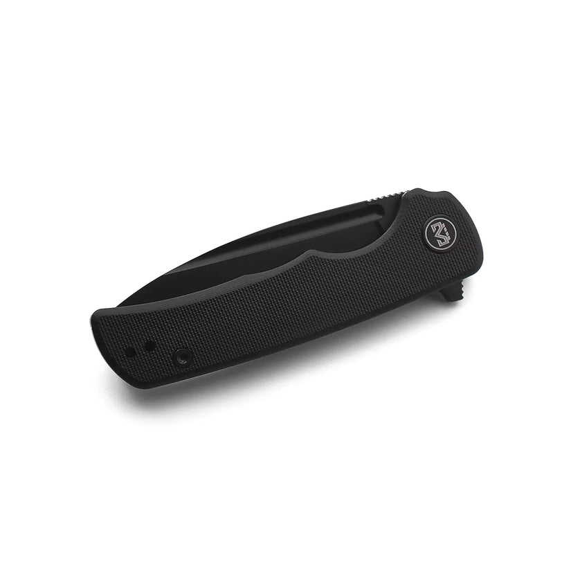 Miguron Knives Talism - 3.25" D2 Black PVD Blade, Black G10 Handle