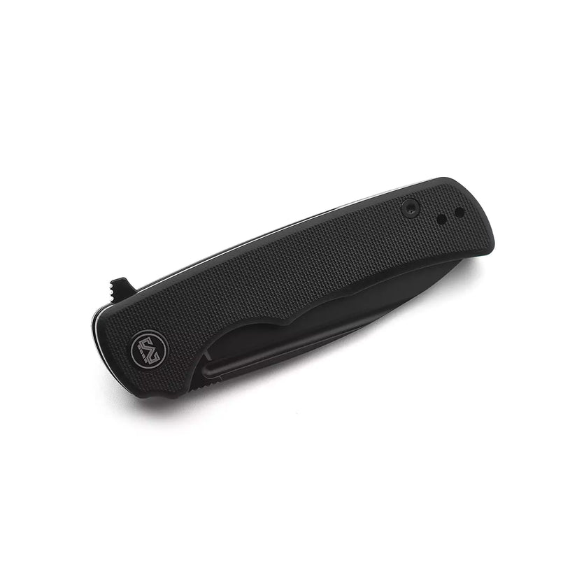 Miguron Knives Talism - 3.25" D2 Black PVD Blade, Black G10 Handle