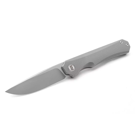 Miguron Knives Koraki II - 3.25" M390 Blade, Sandblasted Titanium Handle
