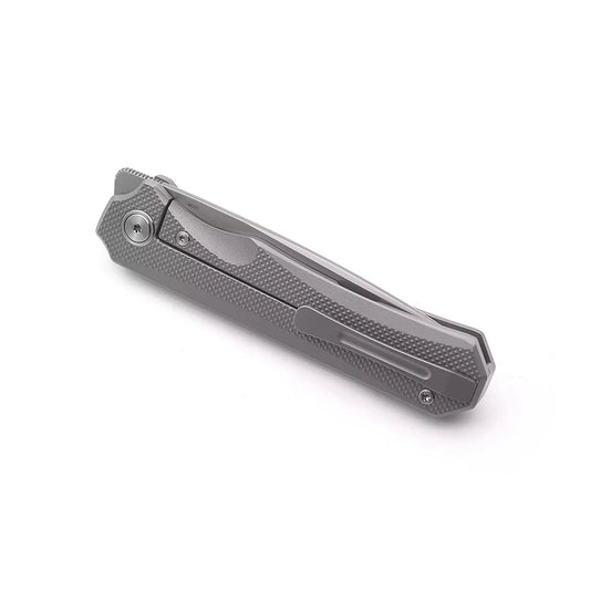 Miguron Knives Koraki II - 3.25" M390 Blade, Sandblasted Titanium Handle