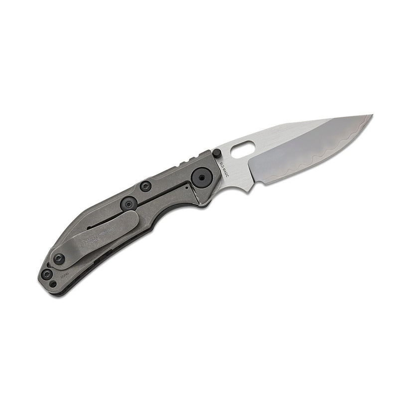 North Mountain Blade x Duane Dwyer BBNM - 3.62" SLD-Magic Bowie Blade, 3K Carbon Fibre Handle