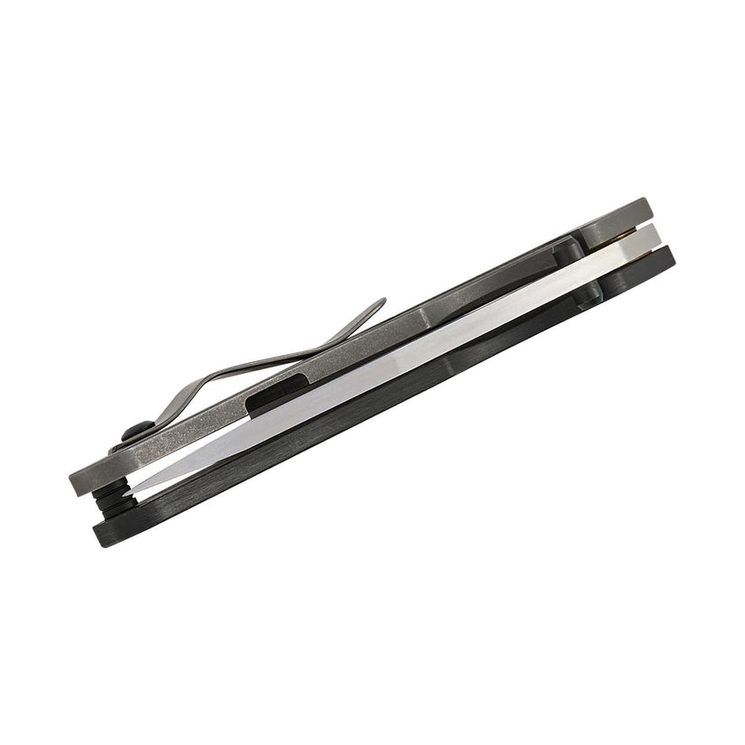 North Mountain Blade x Duane Dwyer BBNM - 3.62" SLD-Magic Bowie Blade, 3K Carbon Fibre Handle