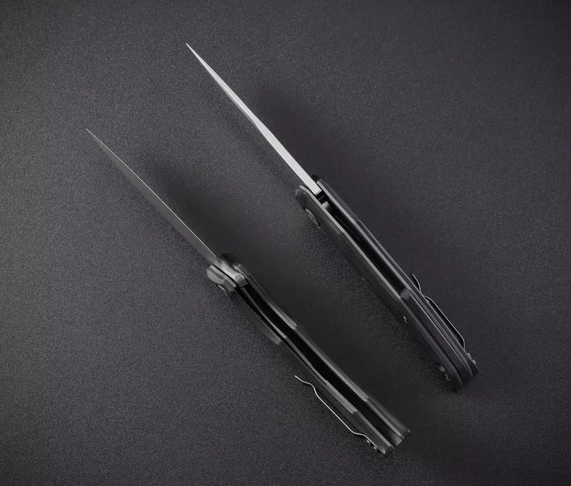 Petrified Fish Hairtail PFP10CW - 3.54" K110 Stonewashed Blade, Carbon Fibre Handle
