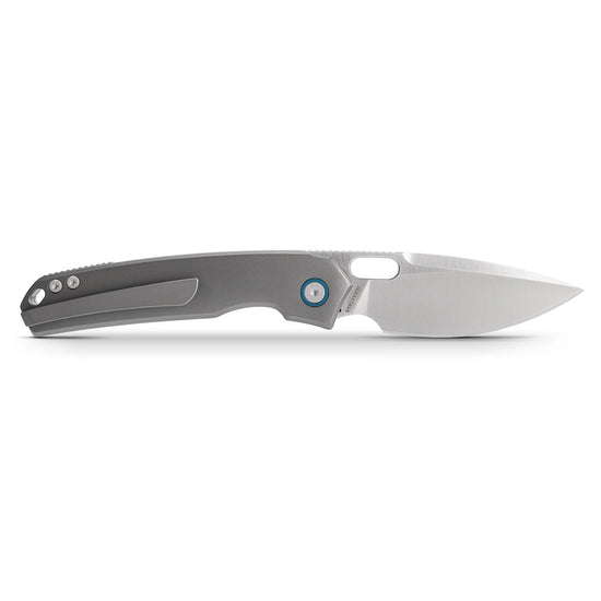 Vosteed Psyop A2204 - 3.32" Elmax Satin Blade, Titanium Handle