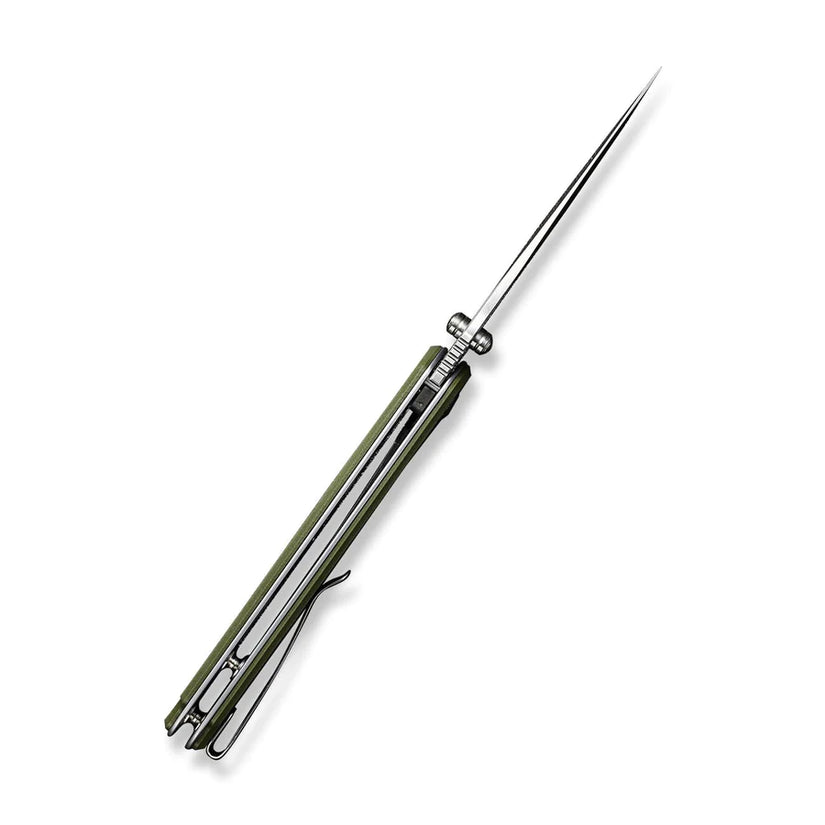 Sencut Errant S23054B-2 - 3.45" 9Cr18MoV Satin Blade, OD Green G10 Handle