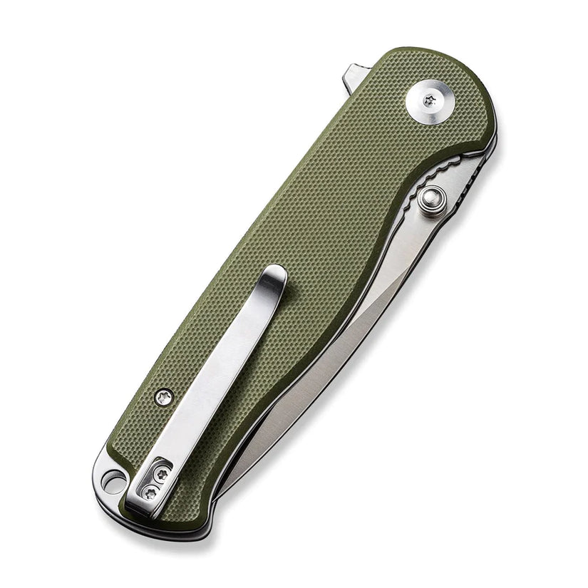Sencut Errant S23054B-2 - 3.45" 9Cr18MoV Satin Blade, OD Green G10 Handle