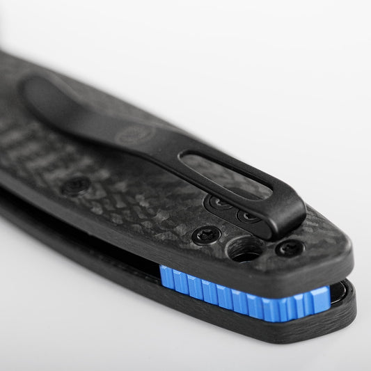 Vosteed Shilin Cutter A2810 - 2.9" Elmax Satin Blade, Carbon Fibre Handle