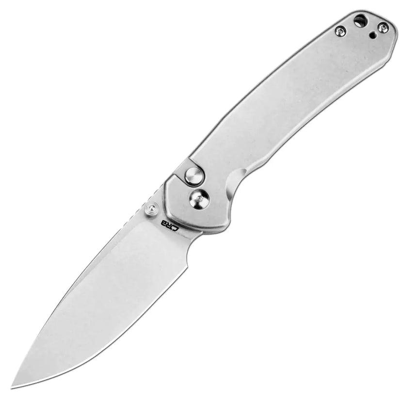 CJRB Pyrite Stonewash - 3.11" AR-RPM9 Stonewash Drop Point Blade, Stonewash Steel Handles - J1925ST