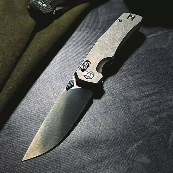 Kunwu Knives X-TAO - Elmax Blade, XT Bar Lock, Titanium Handles - X703T