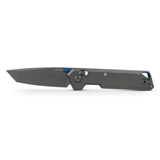 Vosteed Parallel A3510 - 2.9" 154CM Destroyer Grey Blade, Dim Grey Titanium Handle