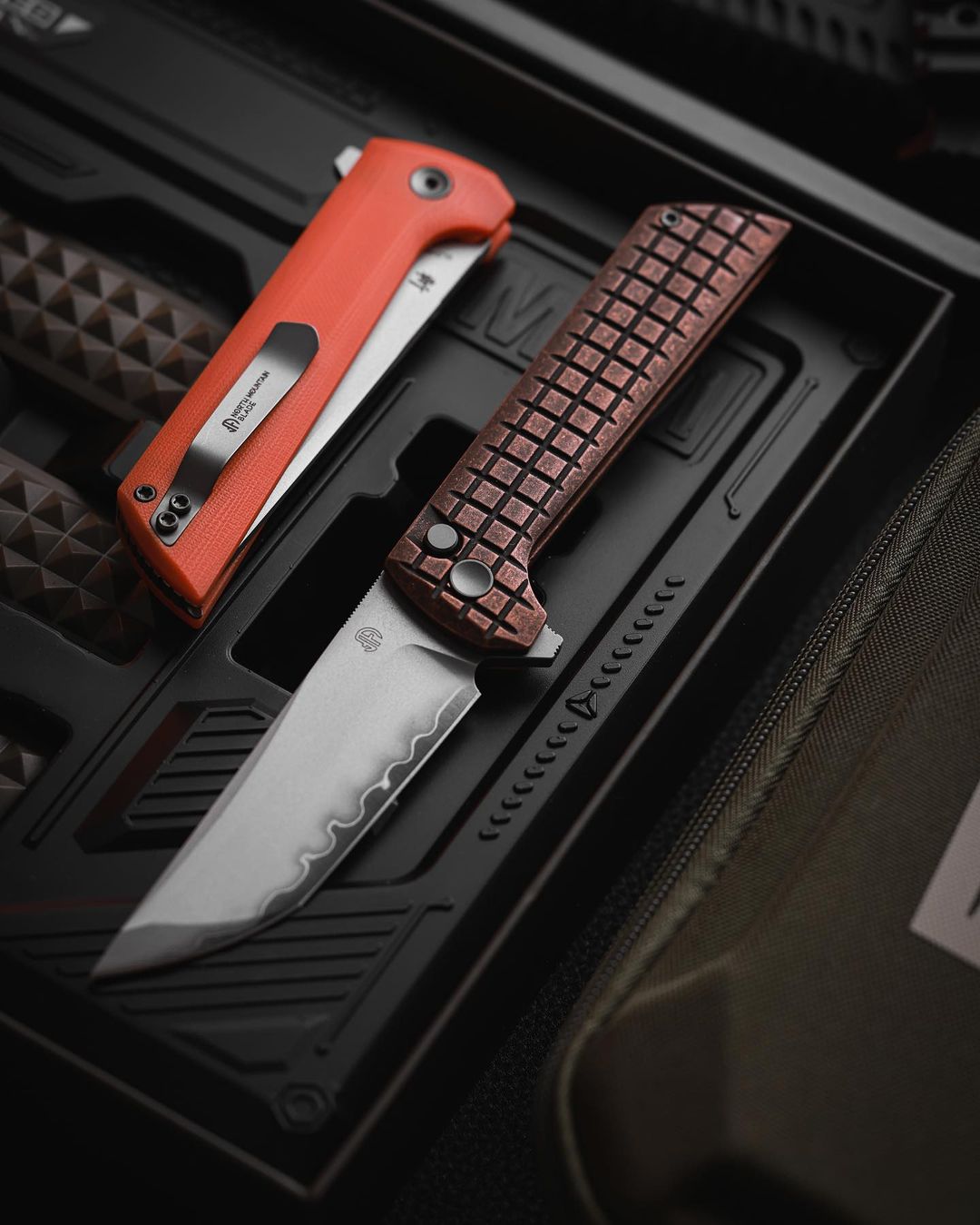 North Mountain Blade Chop 2 Copper 3.4" SLDMagic Steel San Mai Tant Blade