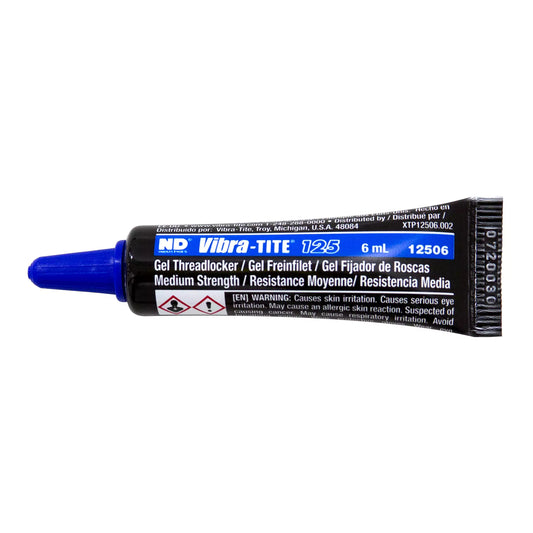Vibra-Tite Medium Strength Blue Threadlocker Gel - 6ml