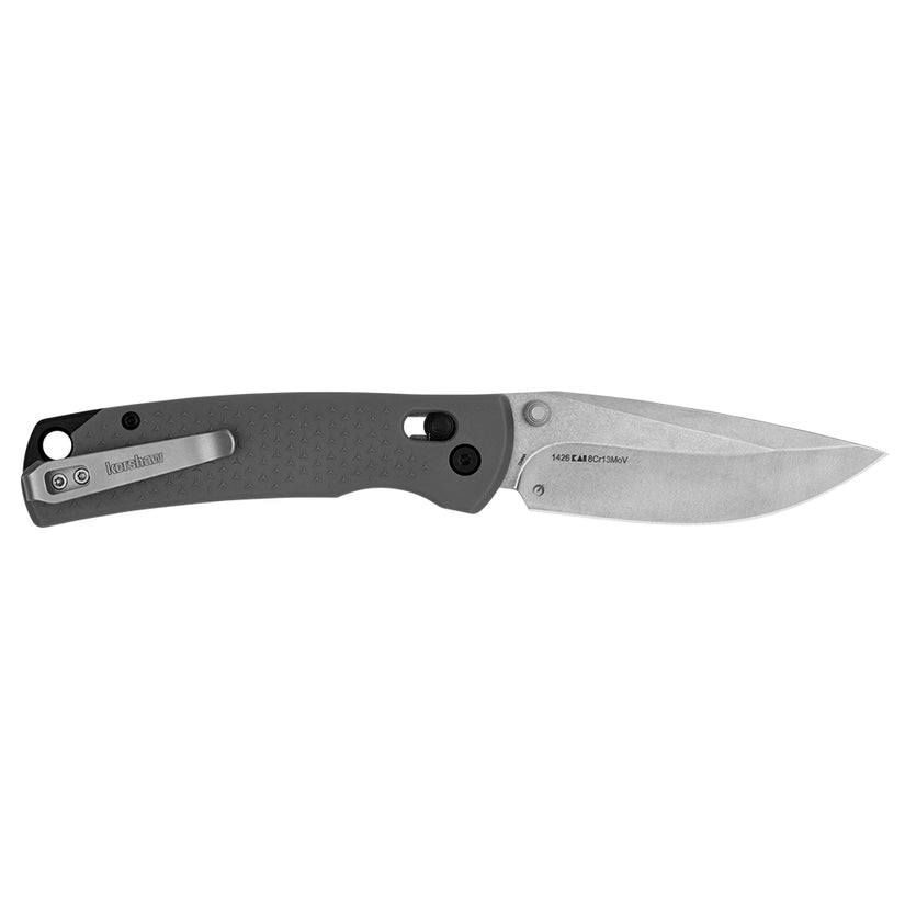 Kershaw Sequence 1426 - 3.32" 8Cr13MoV Stonewashed Blade, Black Glass-Reinforced Nylon Handles