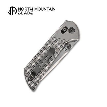 North Mountain Blade Chop Crossbar - 3.58" SLD-Magic Tanto Blade, Titanium Frag Handle