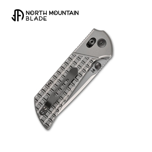 North Mountain Blade Chop Crossbar - 3.58" SLD-Magic Tanto Blade, Titanium Frag Handle