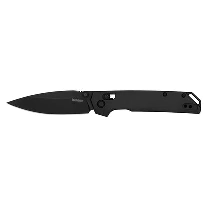 Kershaw Iridium Black - 3.4" D2 Black PVD Spear Point Blade, Black Aluminium Handles - 2038BLK