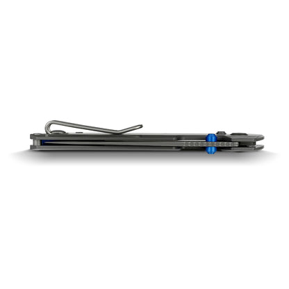 Vosteed Parallel A3510 - 2.9" 154CM Destroyer Grey Blade, Dim Grey Titanium Handle