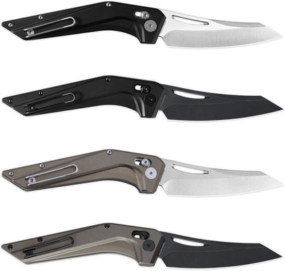 Petrified Fish Frigate - 3.82" CPM S35VN Stonewashed Blade, Bronze Grey Aluminium Handle