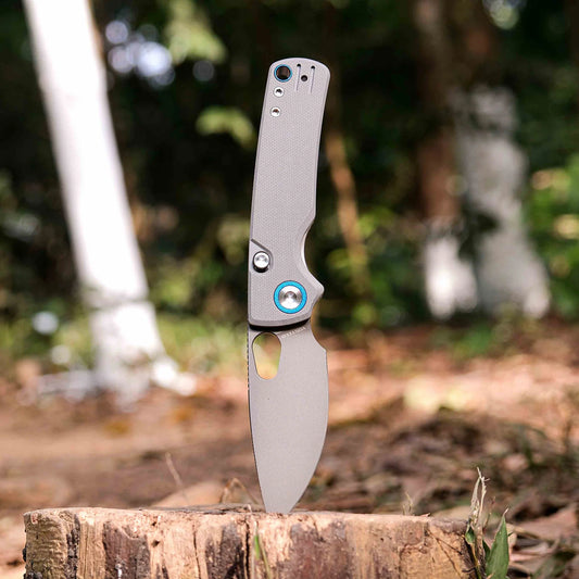 Vosteed Porcupine A2607 - 2.99" 14C28N Destroyer Grey Blade, Grey G10 Handle