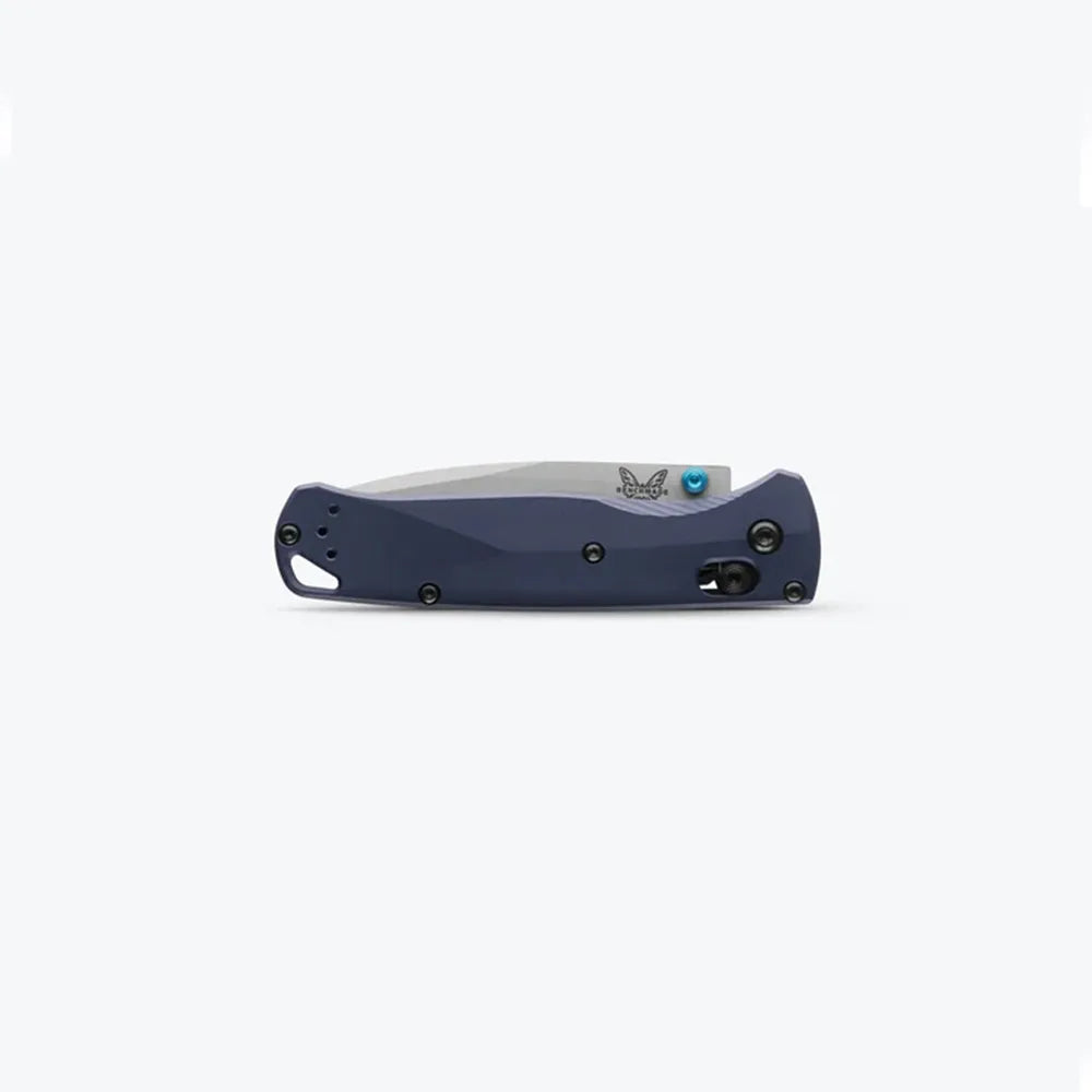 Benchmade Bugout 535SL-13 - S90V Crushed Silver Cerakote Blade, Crater Blue Aluminium Handles