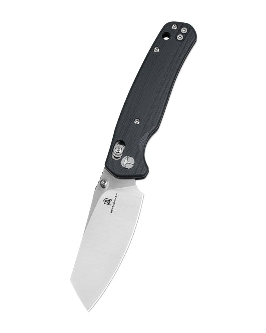 Bestechman Cicada's Wing BMK06K - 3.15" 10Cr15Mov Satin Blade, Black G10