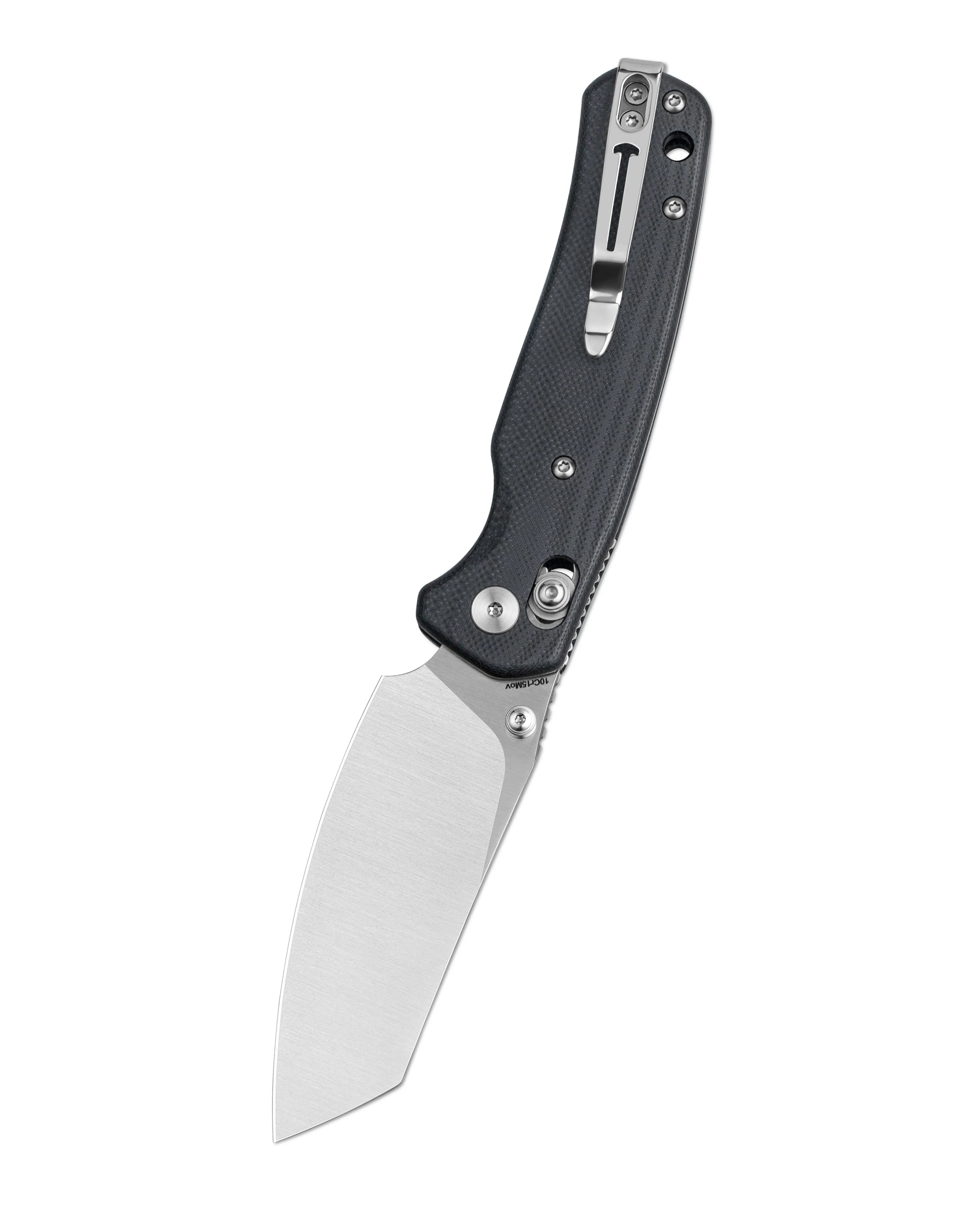 Bestechman Cicada's Wing BMK06K - 3.15" 10Cr15Mov Satin Blade, Black G10