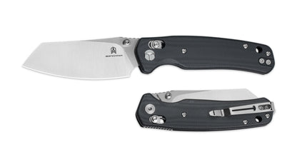 Bestechman Cicada's Wing BMK06K - 3.15" 10Cr15Mov Satin Blade, Black G10