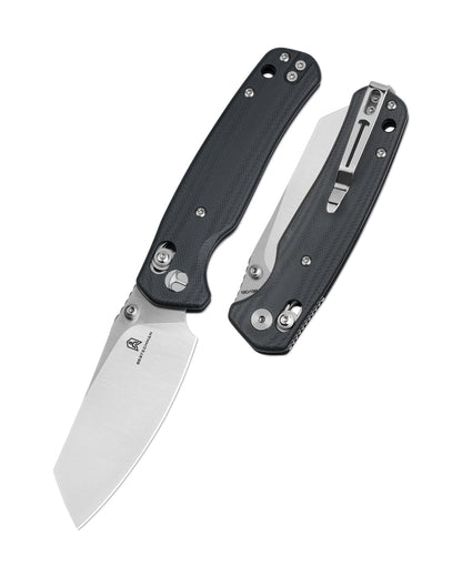 Bestechman Cicada's Wing BMK06K - 3.15" 10Cr15Mov Satin Blade, Black G10