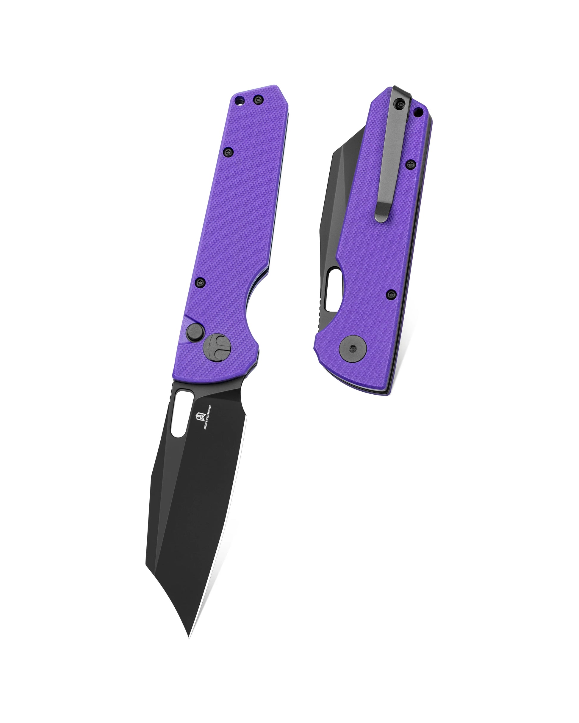 Bestechman Guardian BMK11H - 3.209" D2 Blade, Purple G10 Handle