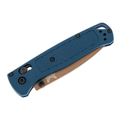 Benchmade Bugout 535FE-05 - S30V Flat Earth Cerakote Blade, Crater Blue Grivory Handles