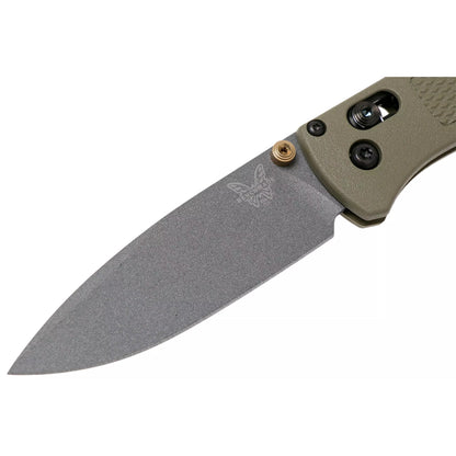 Benchmade Bugout 535GRY-1 - S30V Grey Cerakote Blade, Ranger Green Grivory Handles