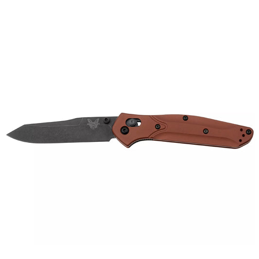 Benchmade 940BK-03 Osborne - MagnaCut DLC Battlewash Blade, Burnt Copper Aluminium Handles