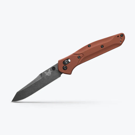 Benchmade 940BK-03 Osborne - MagnaCut DLC Battlewash Blade, Burnt Copper Aluminium Handles