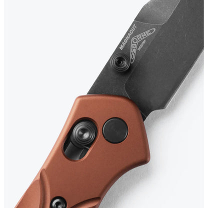 Benchmade 940BK-03 Osborne - MagnaCut DLC Battlewash Blade, Burnt Copper Aluminium Handles