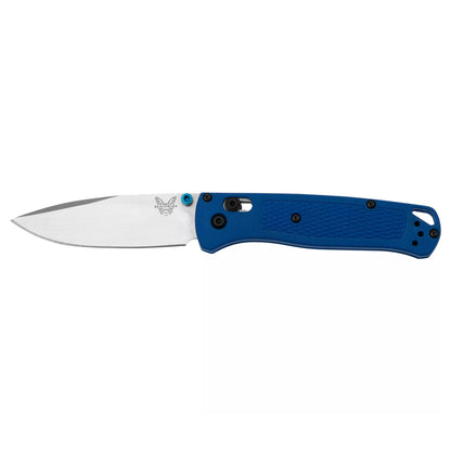 Benchmade Bugout 535 - S30V Satin Blade, Blue Grivory Handles